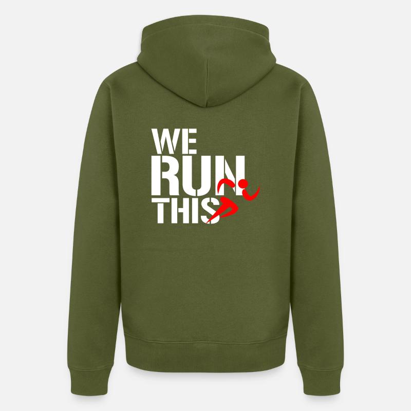 course - Veste à capuche bio Premium Unisexe - kaki