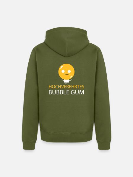 Kaugummi mit Publikum - Unisex Premium Bio Zip Hoodie - Khaki