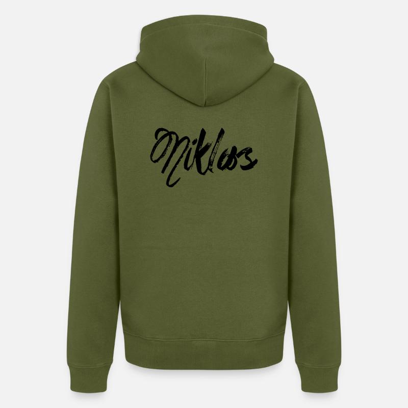 Niklas - Veste à capuche bio Premium Unisexe - kaki