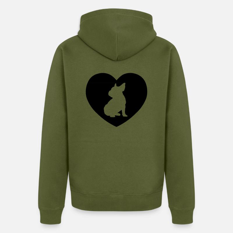 BULLY IN HEART - Veste à capuche bio Premium Unisexe - kaki