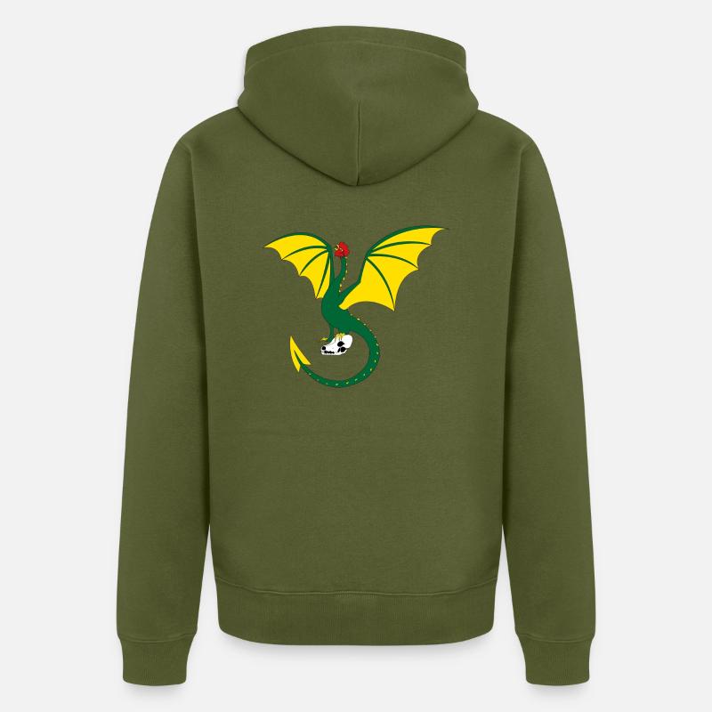 Jugger basilisks Basel Merch - Veste à capuche bio Premium Unisexe - kaki