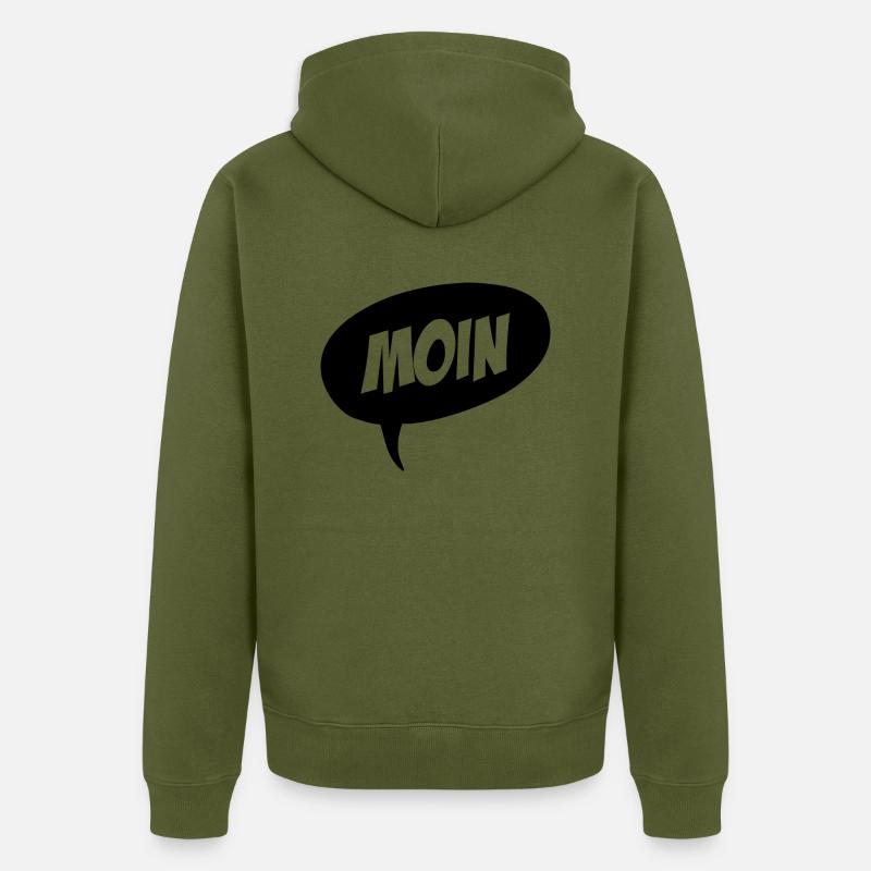 Moin - Unisex Premium Bio Zip Hoodie - Khaki