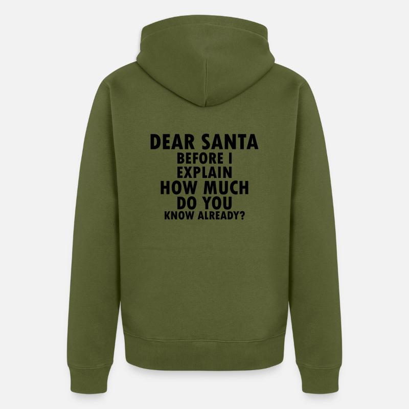 Joyeux noel - Veste à capuche bio Premium Unisexe - kaki