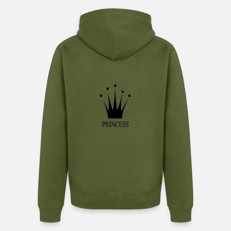 Princesse, princesse - Veste à capuche bio Premium Unisexe - kaki