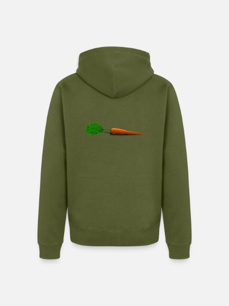 Moere - Unisex Premium Bio Zip Hoodie - Khaki