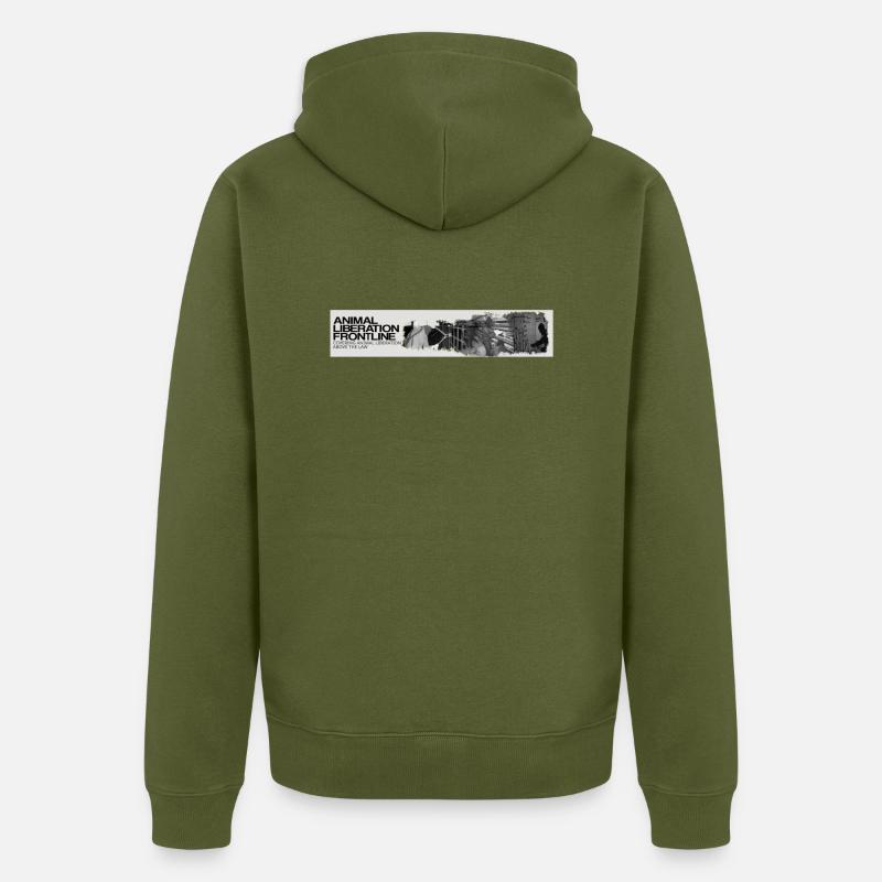 ALF - Veste à capuche bio Premium Unisexe - kaki