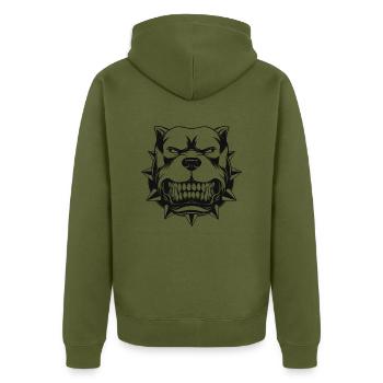Pitbull - Veste à capuche bio Premium Unisexe - kaki - Dos - Nico (187cm)