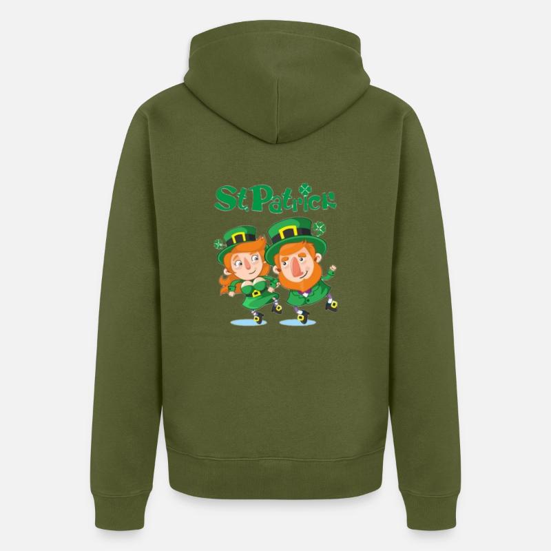 St Patick - Veste à capuche bio Premium Unisexe - kaki