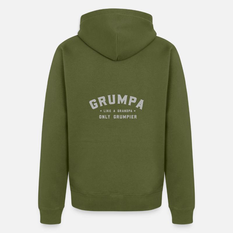 Grumpa - Veste à capuche bio Premium Unisexe - kaki