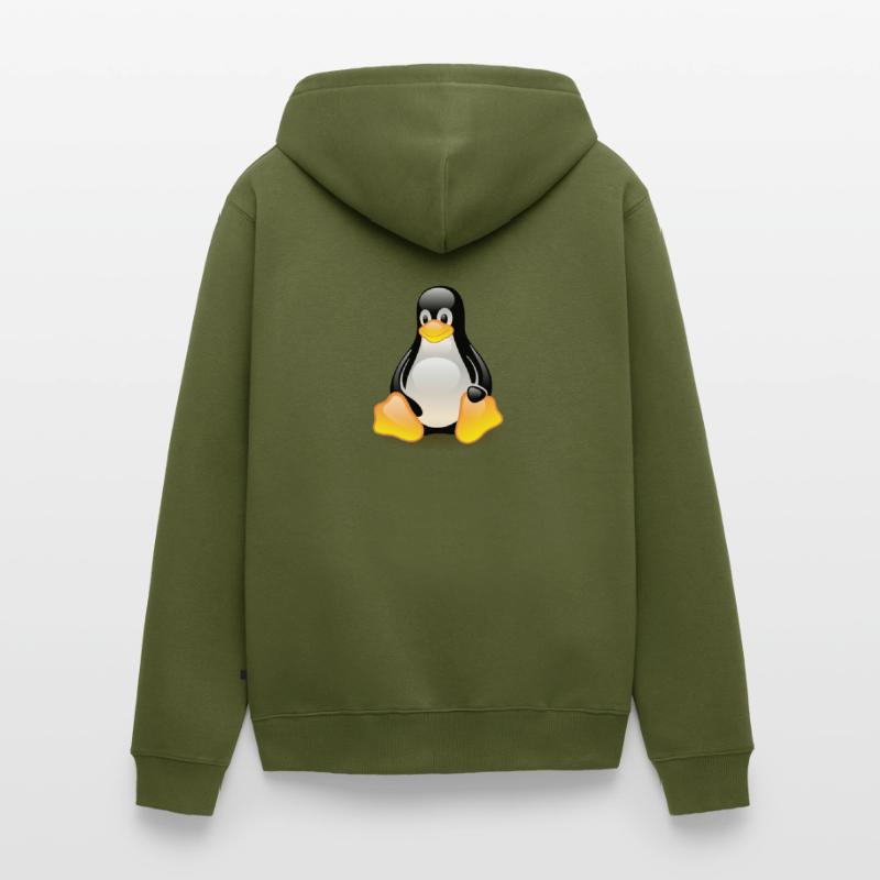 Linux Unisex Premium Organic Zip Hoodie