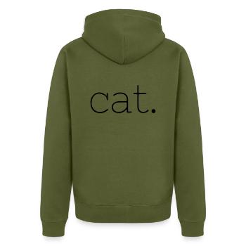chat - Veste à capuche bio Premium Unisexe - kaki - Dos - Nico (187cm)