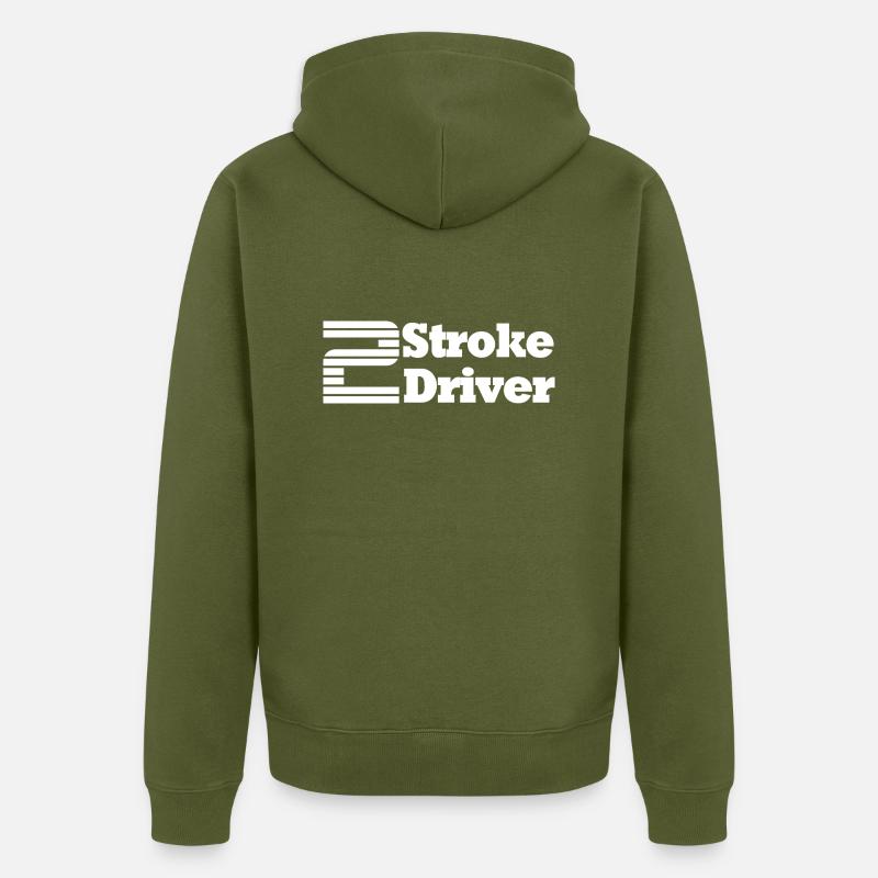 2 STROKE DRIVER - Veste à capuche bio Premium Unisexe - kaki