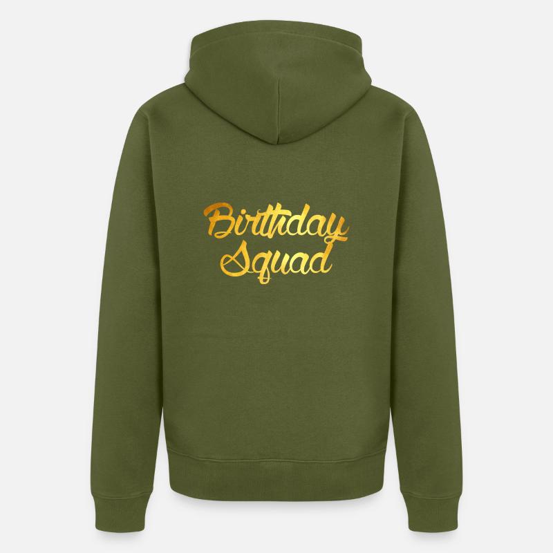 Équipe d'anniversaire - Veste à capuche bio Premium Unisexe - kaki