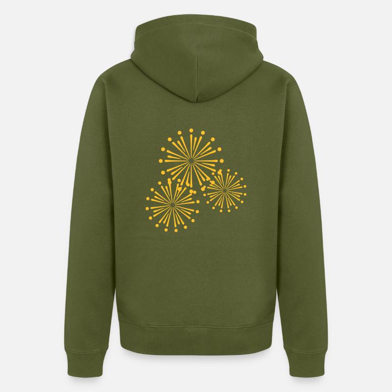 Firework Design - Veste à capuche bio Premium Unisexe - kaki