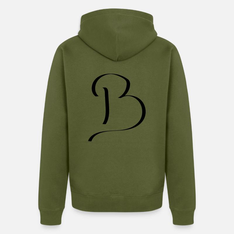 b - Veste à capuche bio Premium Unisexe - kaki
