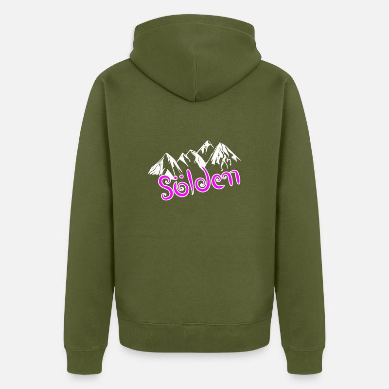 Sölden - Veste à capuche bio Premium Unisexe - kaki