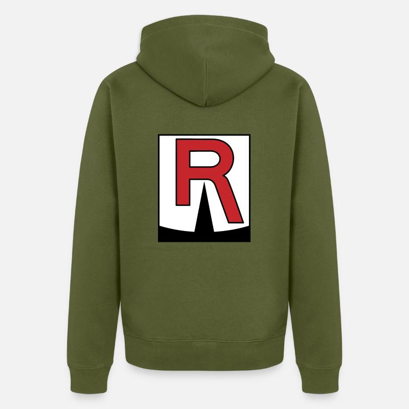 Team Rocket - Veste à capuche bio Premium Unisexe - kaki
