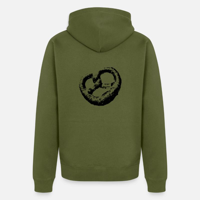 Bretzel - Veste à capuche bio Premium Unisexe - kaki