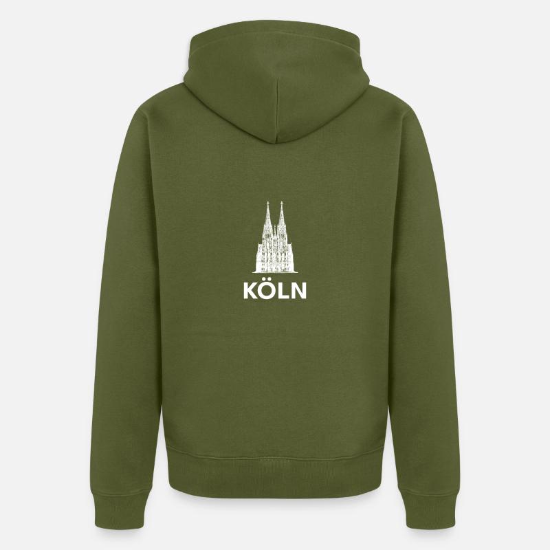 Cologne - Veste à capuche bio Premium Unisexe - kaki