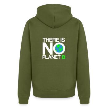 Earth - Earth Day Protection de l'environnement - Veste à capuche bio Premium Unisexe - kaki - Dos - Nico (187cm)