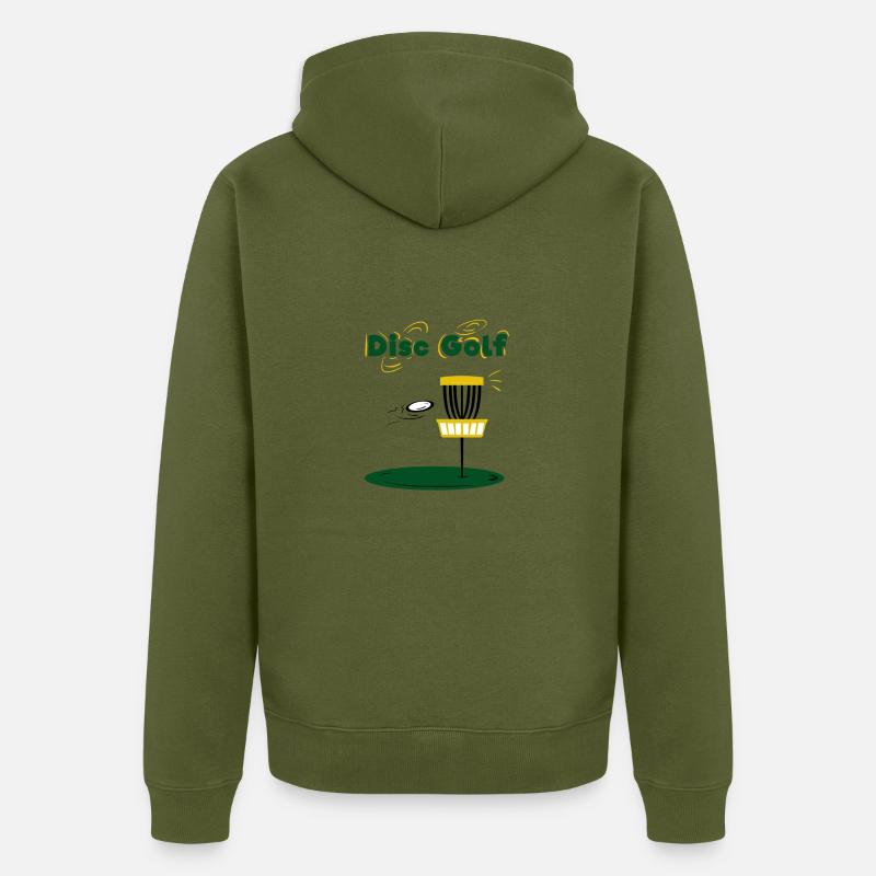Golf de disque - Veste à capuche bio Premium Unisexe - kaki