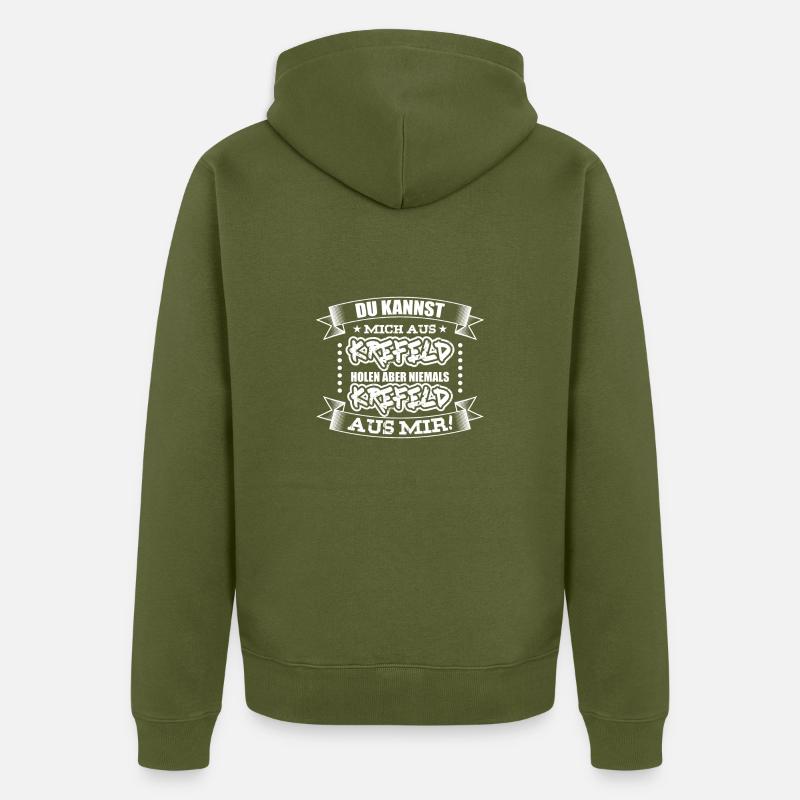 Krefeld T-shirt - Veste à capuche bio Premium Unisexe - kaki