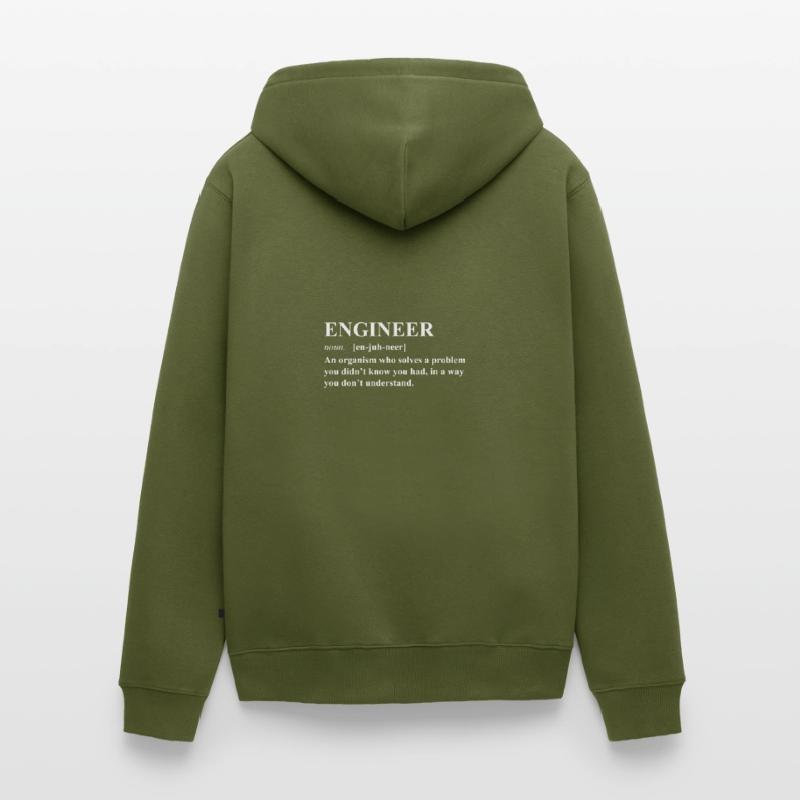 Engineer Engineering Mechanical engineering Unisex Premium Organic Zip Hoodie