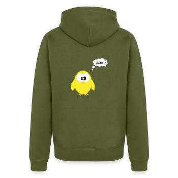 piou dev - Veste à capuche bio Premium Unisexe - kaki - Dos - Nico (187cm)