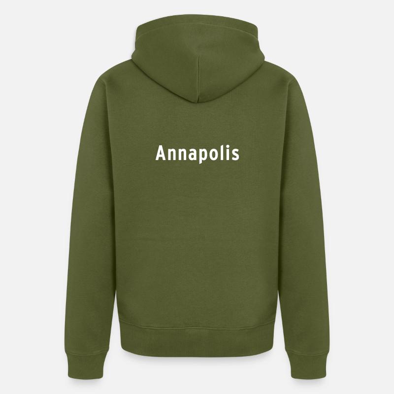 Annapolis - Veste à capuche bio Premium Unisexe - kaki