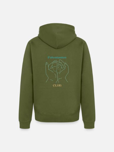 Patentanten Club - Unisex Premium Bio Zip Hoodie - Khaki