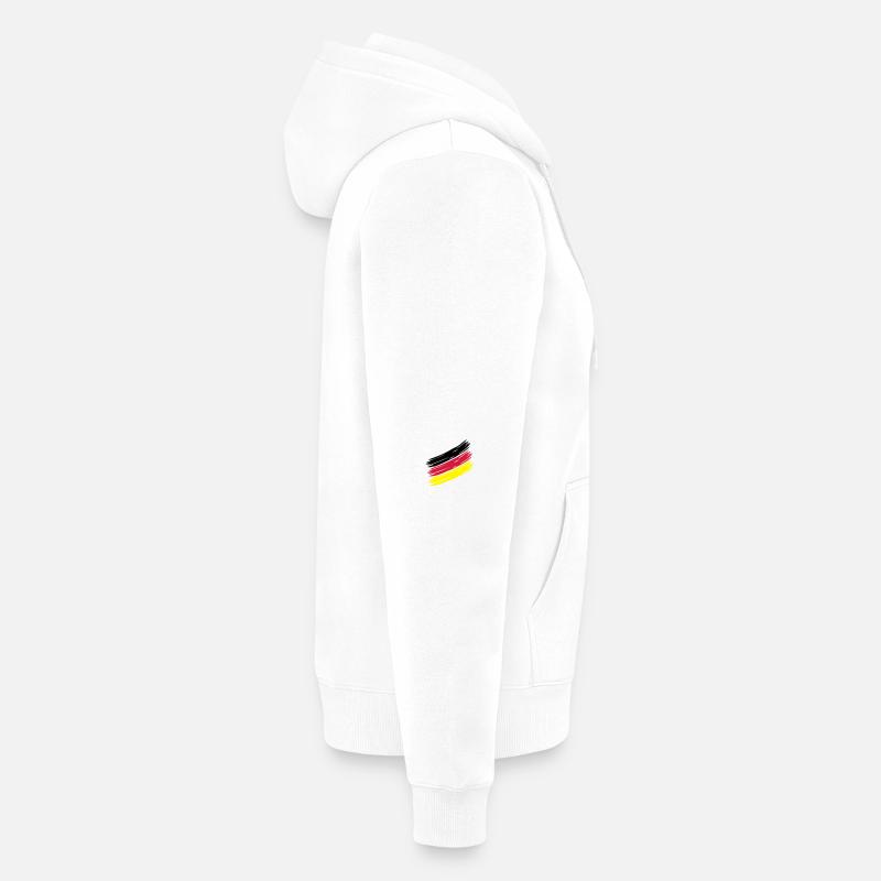Nation Stripes - Design ur own! German Sample Unisex Premium Organic Zip Hoodie