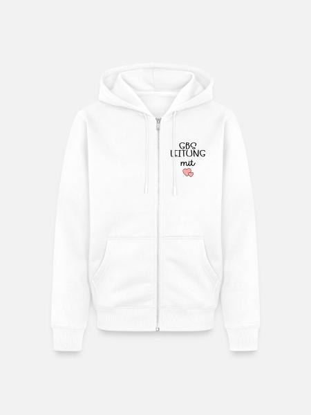 Bildung Betreuung Leitung - Unisex Premium Bio Zip Hoodie - Weiß