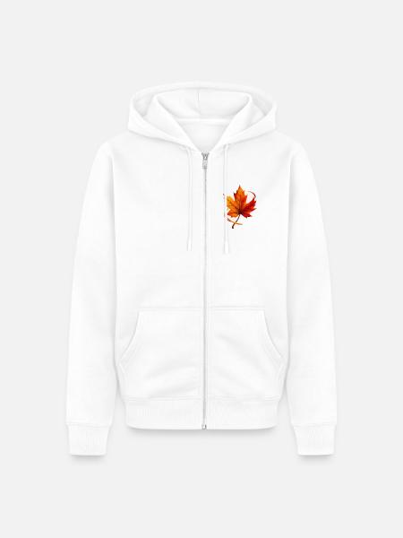 6709332B-C614-4720-8502-9F0266C94881 - Unisex Premium Bio Zip Hoodie - Weiß