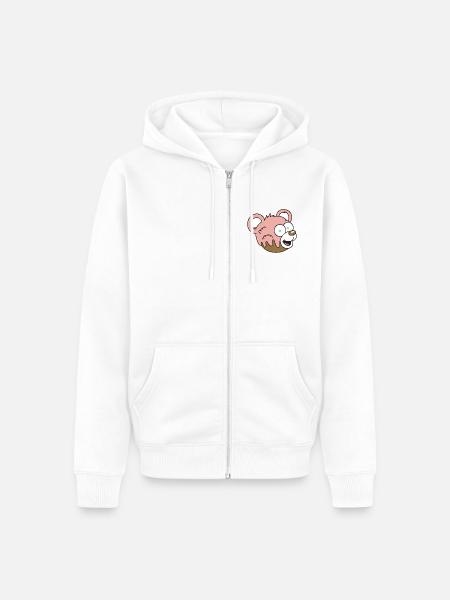 Lache laut: MLTI 99 Belibulu - Unisex Premium Bio Zip Hoodie - Weiß
