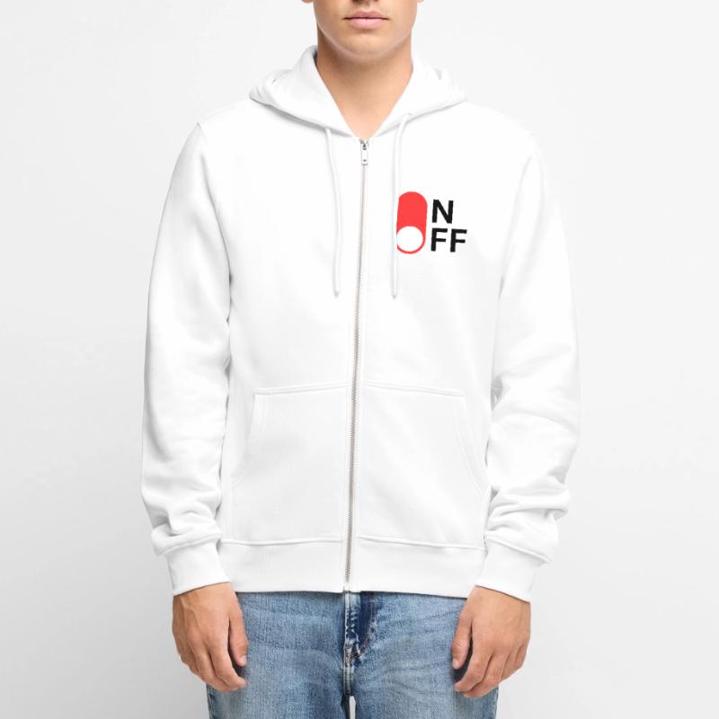Mode ON/OFF Veste à capuche bio Premium Unisexe