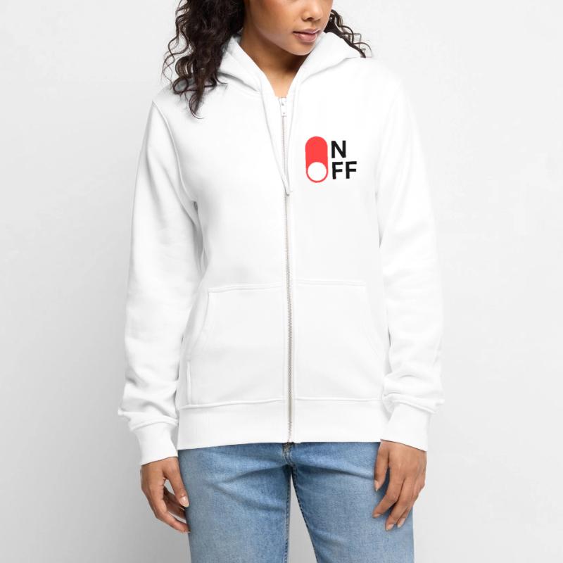 Mode ON/OFF Veste à capuche bio Premium Unisexe