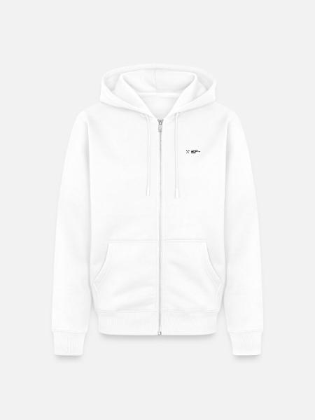 Pferderasse Hannoveraner - Für alle Reiter - Unisex Premium Bio Zip Hoodie - Weiß