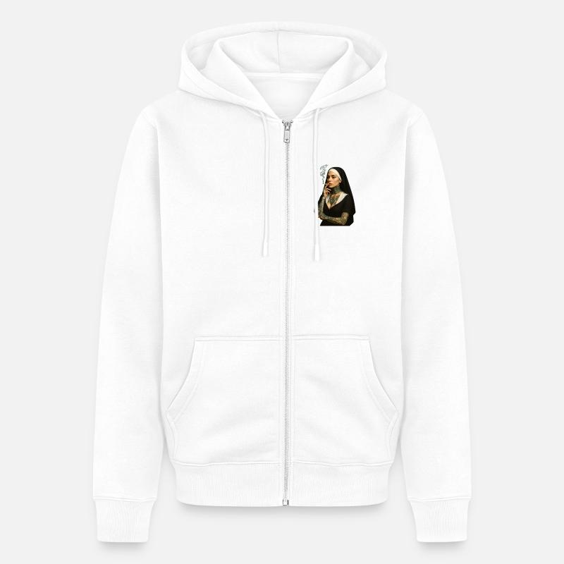 G' Religieuse - Veste à capuche bio Premium Unisexe - blanc