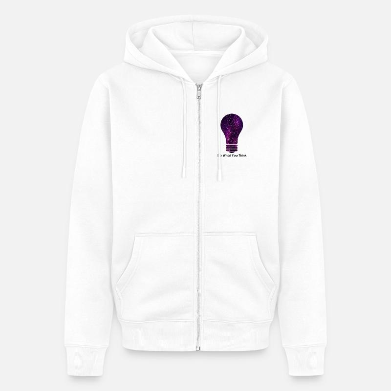 Fais ce que tu penses - Veste à capuche bio Premium Unisexe - blanc