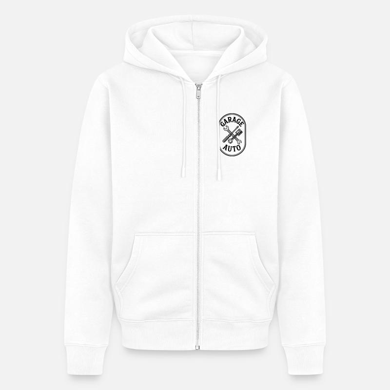 Garage auto - Veste à capuche bio Premium Unisexe - blanc