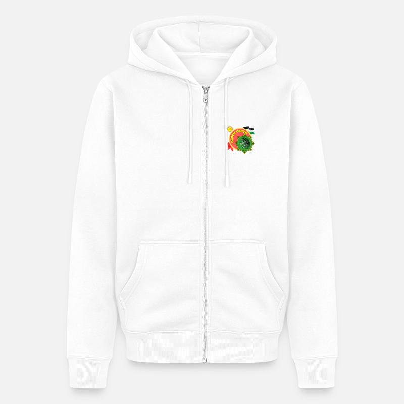 Terre Verte - Veste à capuche bio Premium Unisexe - blanc