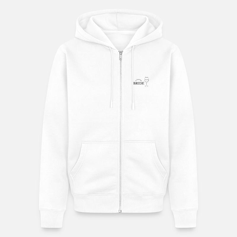Bride_On_Cloud_Wine - Veste à capuche bio Premium Unisexe - blanc
