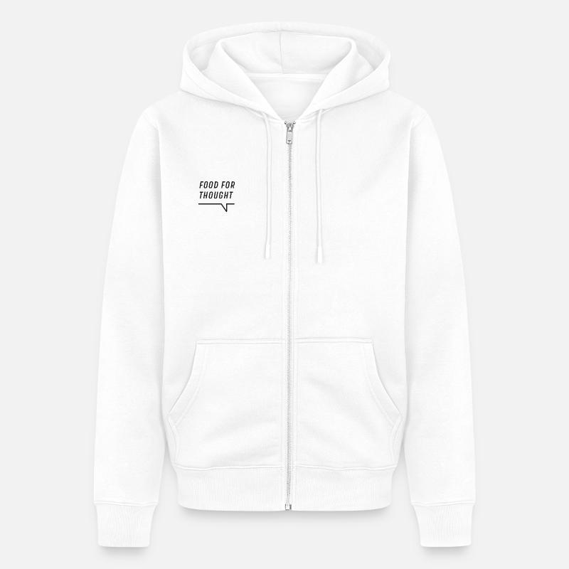 Matière à réflexion - Veste à capuche bio Premium Unisexe - blanc