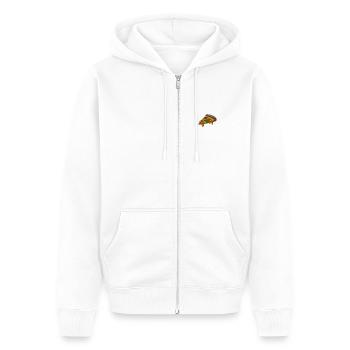 Pizza - Veste à capuche bio Premium Unisexe - blanc - Devant - Thijin (182cm) & Selfina (174cm)