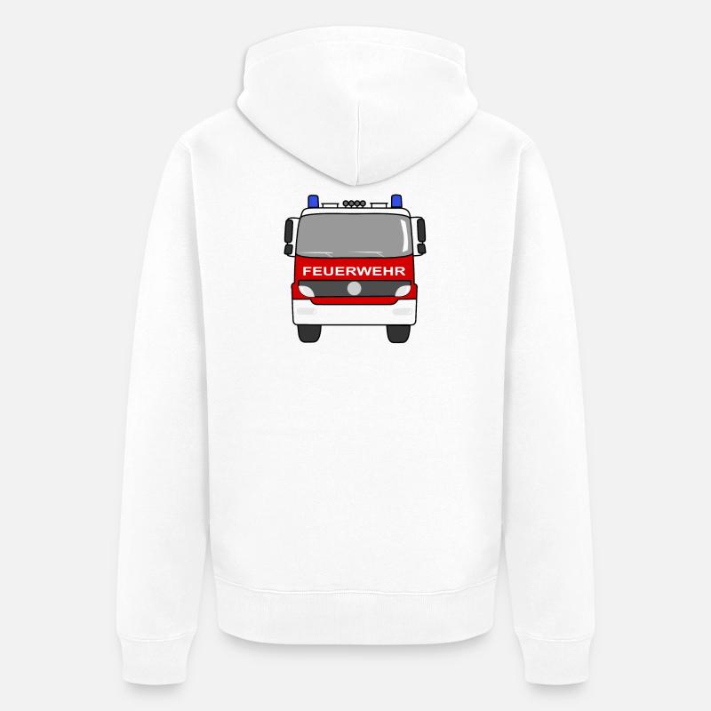 Fire Engine - Veste à capuche bio Premium Unisexe - blanc