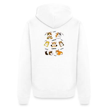 Guinea Pig Life Is Better With Guinea Pigs - Unisex Premium Organic Zip Hoodie - white - Back - Thijin (182cm)
