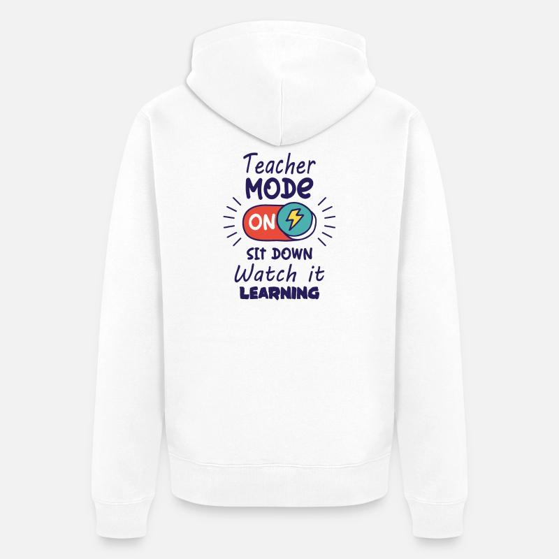 Enseignant - Veste à capuche bio Premium Unisexe - blanc