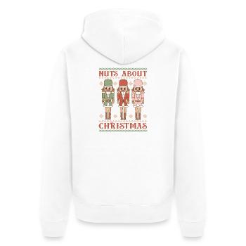 Pull de Noël moche - Veste à capuche bio Premium Unisexe - blanc - Dos - Thijin (182cm)