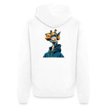 Lunettes de soleil Giraffe Hoodie - Veste à capuche bio Premium Unisexe - blanc - Dos - Thijin (182cm)