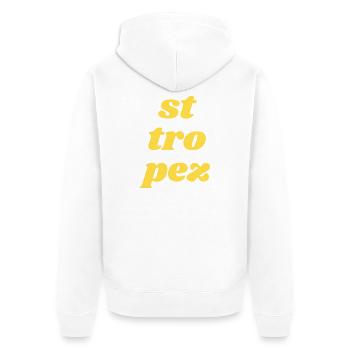 St Tro Pez - Veste à capuche bio Premium Unisexe - blanc - Dos - Thijin (182cm)
